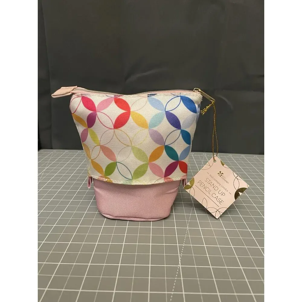 Erin Condren Stand Up Pencil Pen Case And Metal Asterisk Holder Clip
